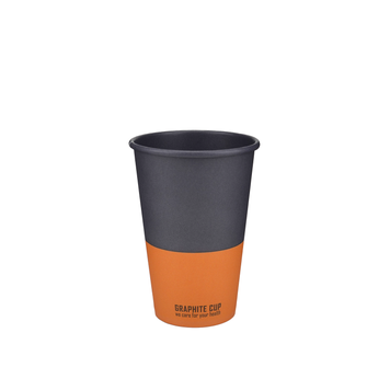 Стакан бумажный однослойный 340 мл, Graphite cup, d=80 мм КФ-03498 фото