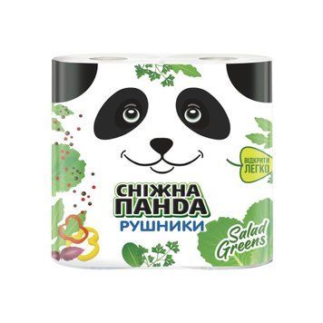 Полотенца бумажные двухслойные, Salad Greens Снежная Панда, 2 шт ЛЦ-00650 фото