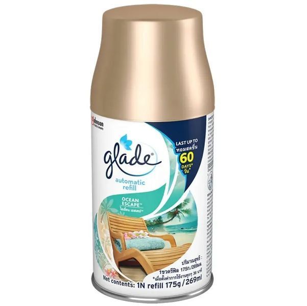 Glade Балон 269мл "Океанський оазис" змінний до автоматичного освіжувача ЛВ-01445 фото Glade Балон 269мл "Океанський оазис" змінний до автоматичного освіжувача ЛВ-01445 фото