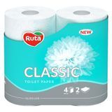 Папір туалетний Ruta Classic білий 2-шаровий, 4 рулона ЧА-06953 фото